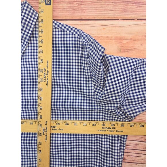 Ralph Lauren Mens Blue Gingham Long Sleeve Dress Shirt XXL Cotton - Picture 8 of 8